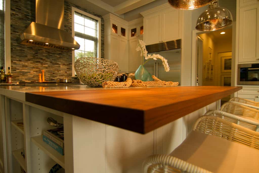 wood butcher block countertop finish